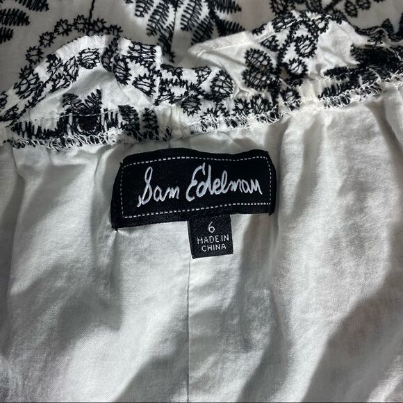 Sam Edelman Embroidered Shift Dress Size 6 - Picture 8 of 12